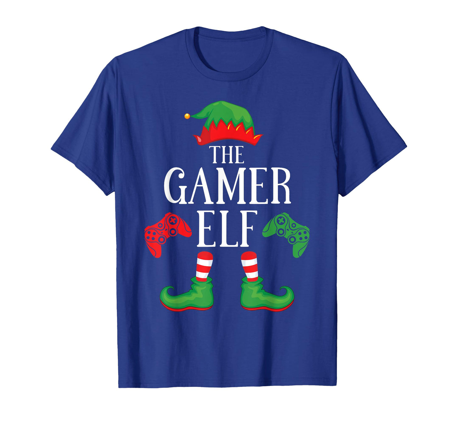 Gamer Elf Matching Group Xmas Gaming Funny Family Christmas T-Shirt