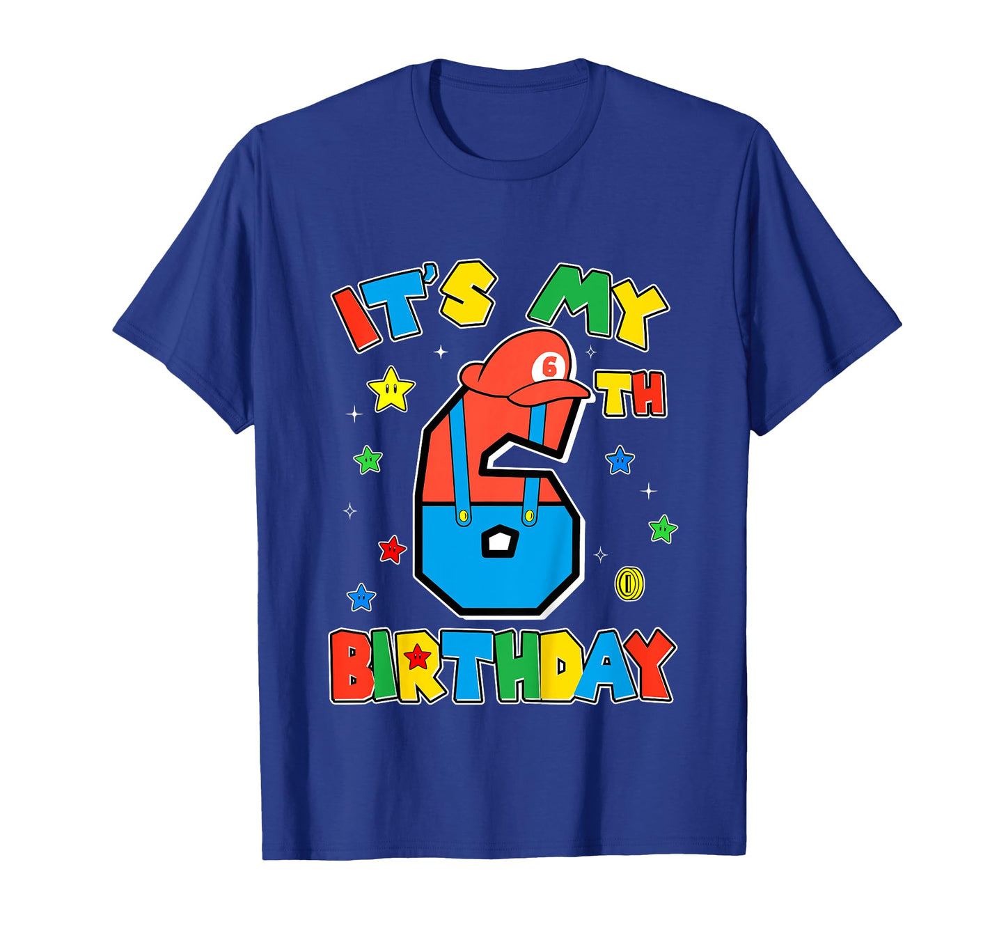 Kids 6th Birthday Boy Super Gamer Gaming Theme B-day Party Boys T-Shirt