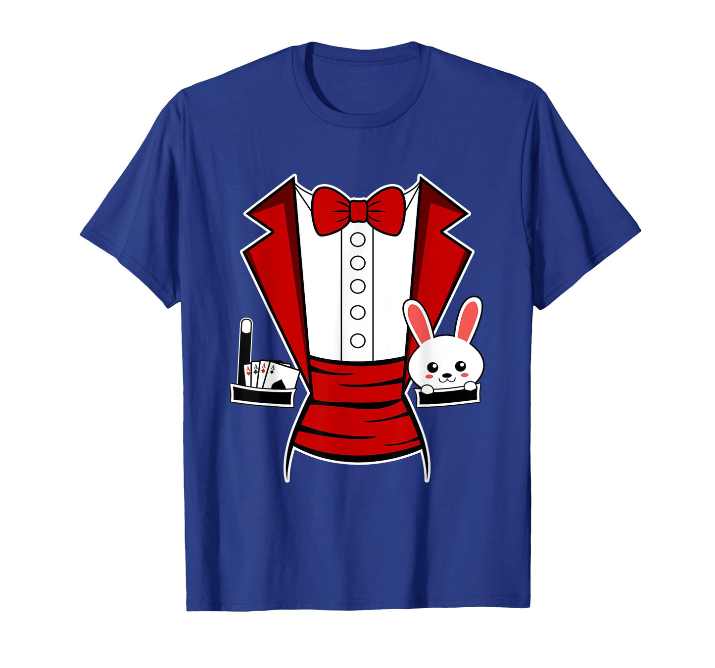 Kids Adult Halloween Magician Costume Tuxedo Magic Show Men T-Shirt