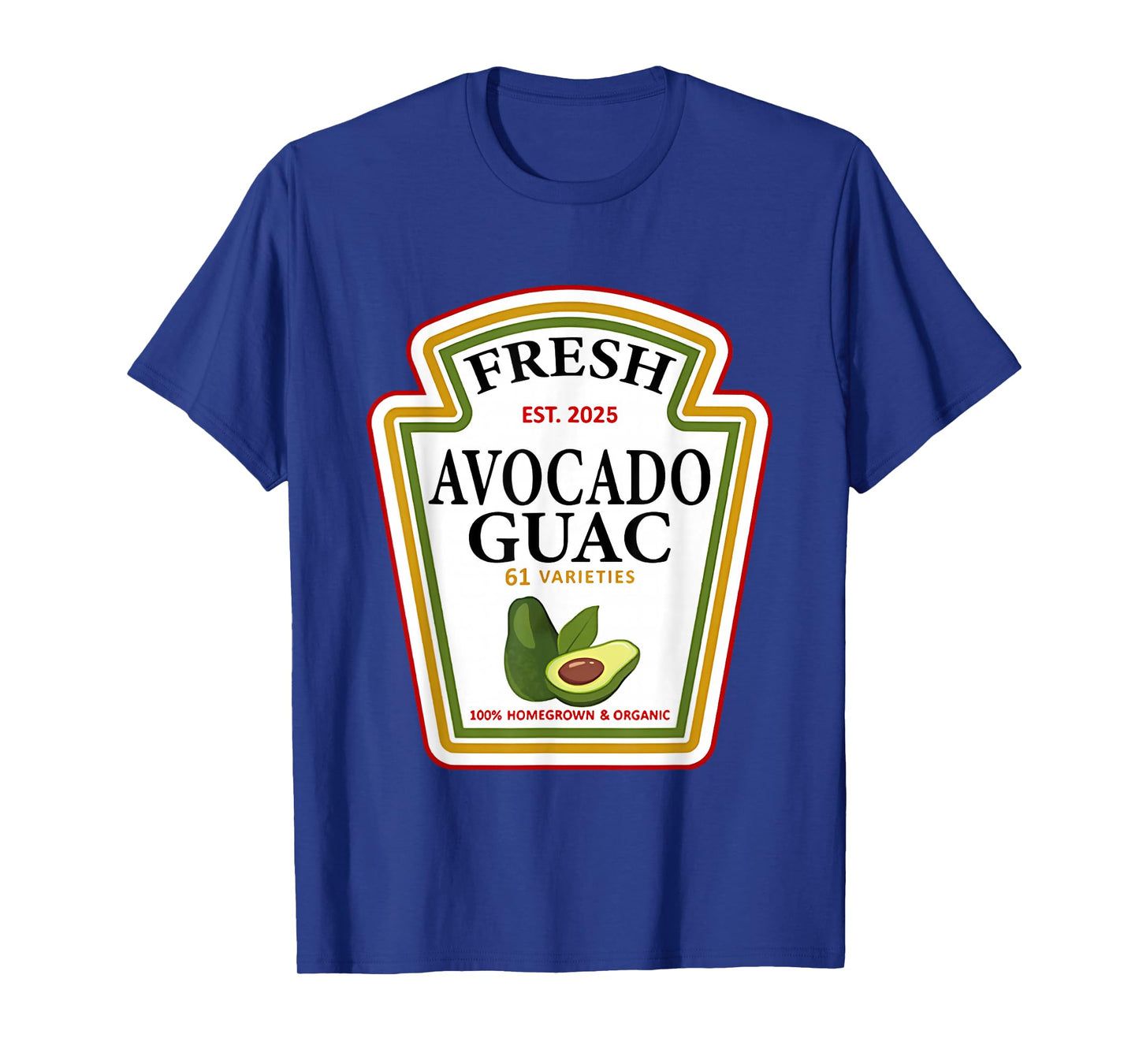 Funny Family Halloween Group Condiments Fresh Avocado Guac T-Shirt