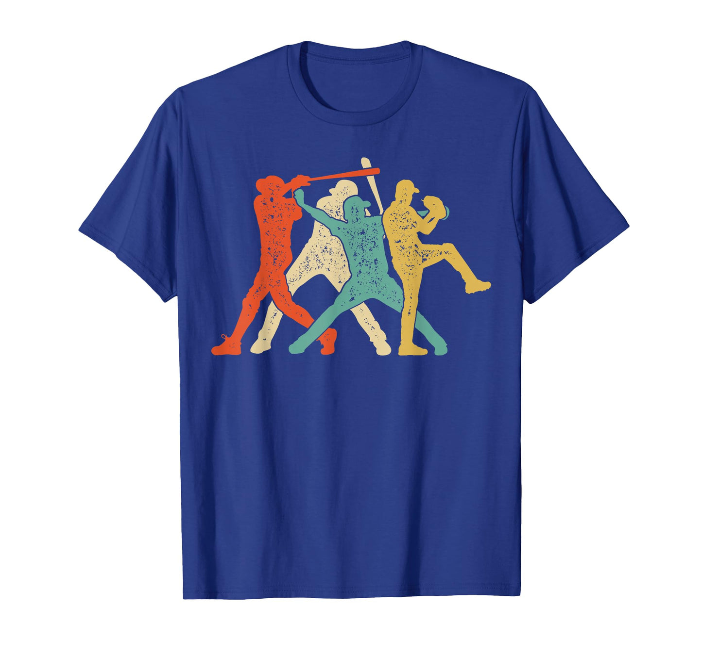 Baseball Retro Vintage Catcher Pitcher Batter Boys Men Sport T-Shirt