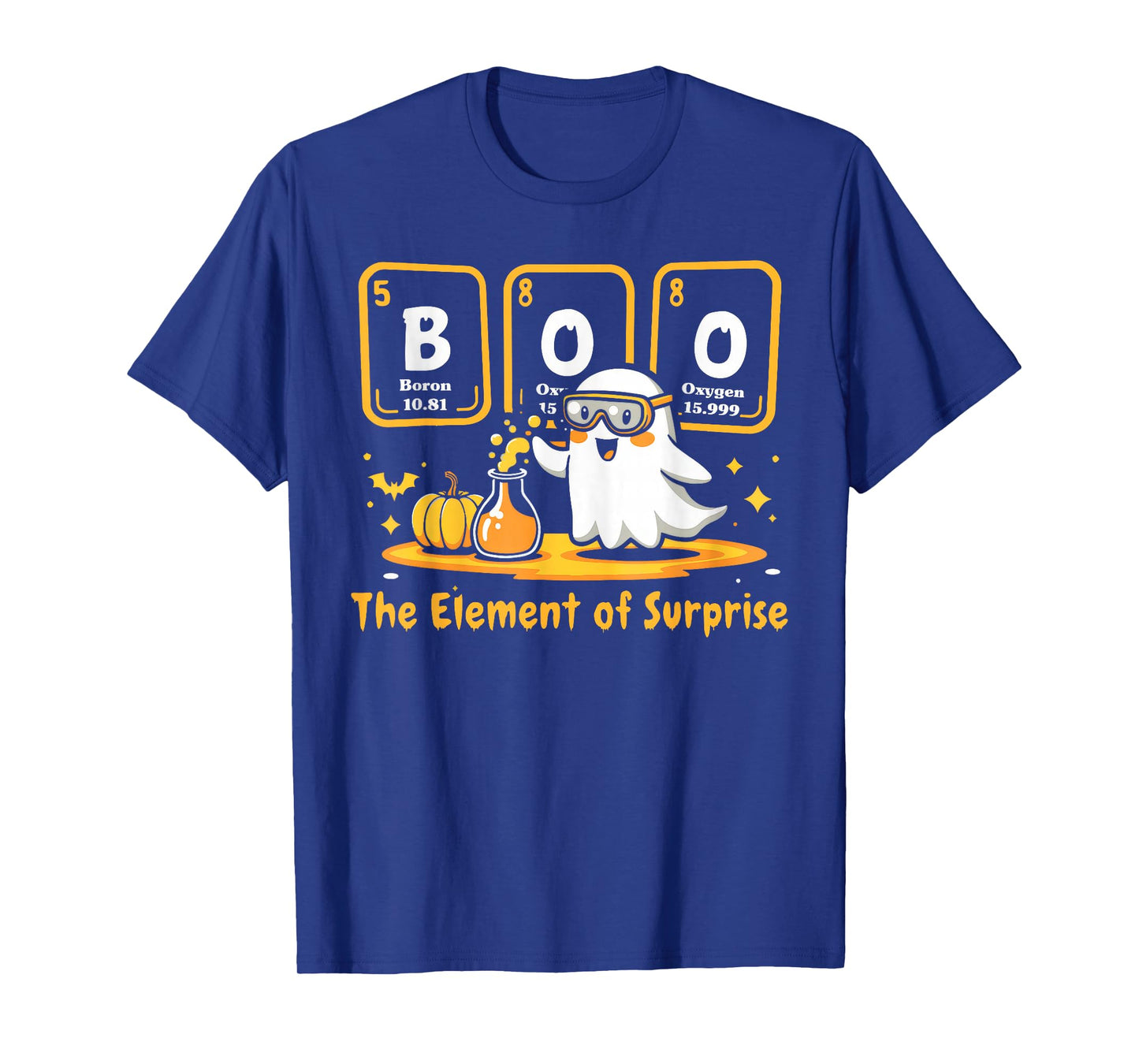 Chemistry Boo The Element of Surprise Cute Chemist Halloween T-Shirt