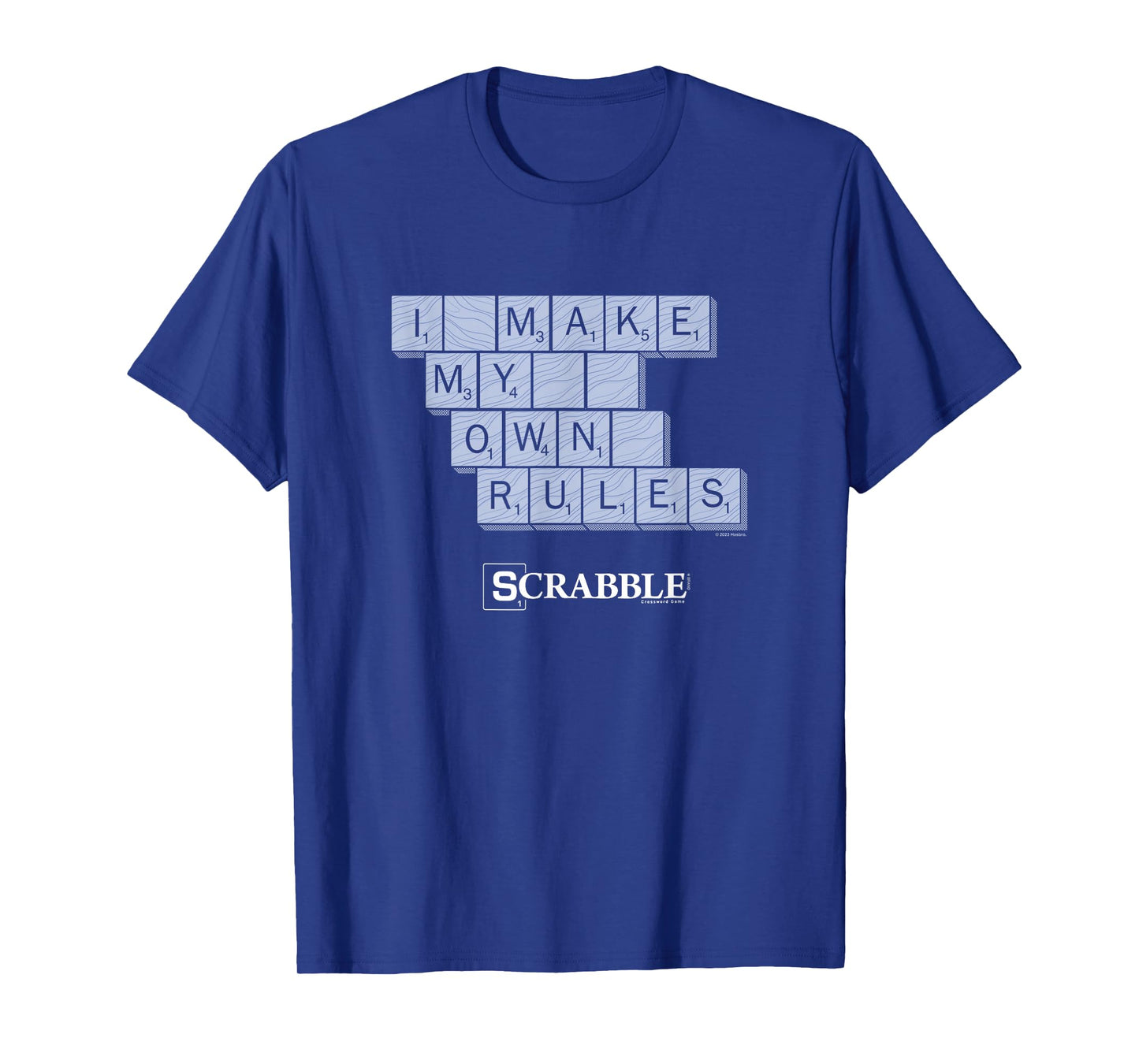 Scrabble I Make My Own Rules Vintage Letter Tile Logo T-Shirt