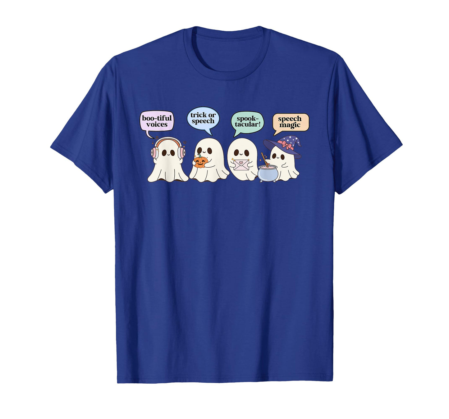 Halloween Speech Therapy SLP Ghost Speech Language Pathology T-Shirt