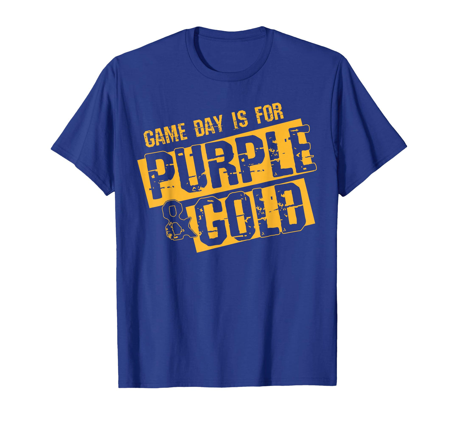 Purple Gold Game Day Group Shirt for High School Football T-Shirt