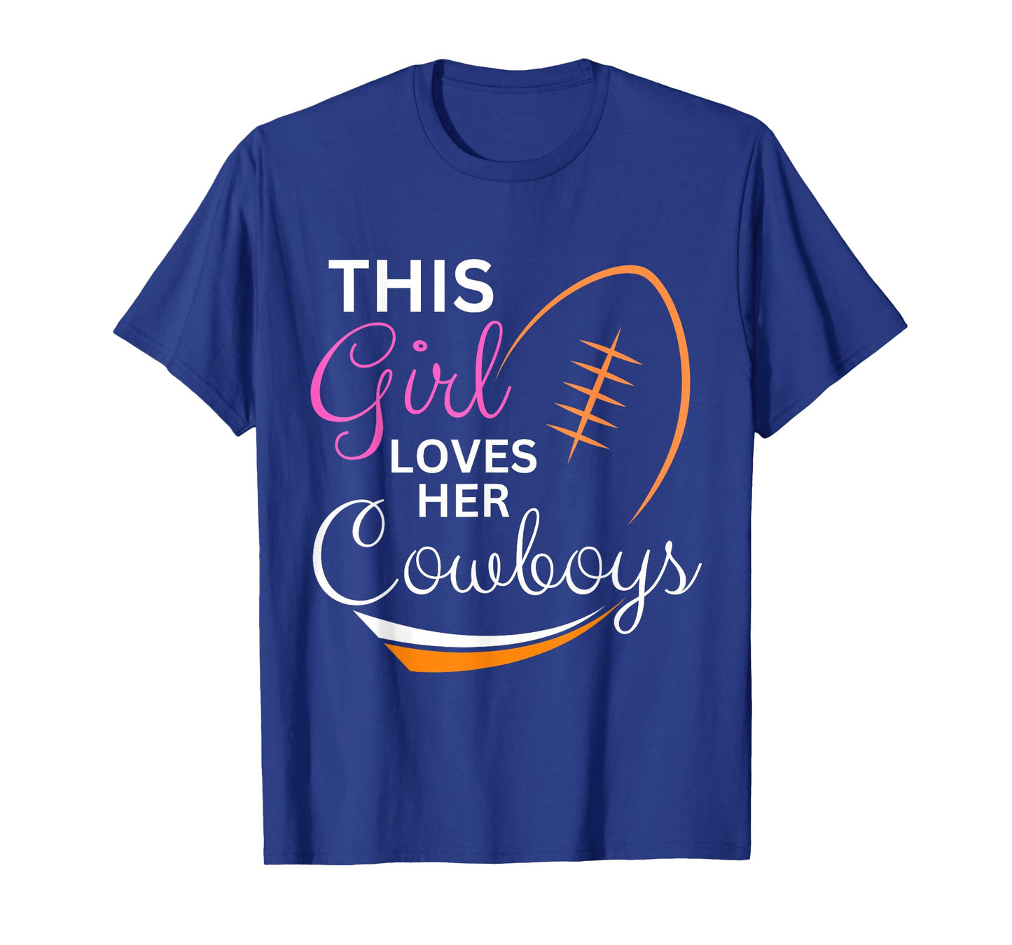 This Girl Loves Her Cowboy Cute Texas Dallas T-Shirt