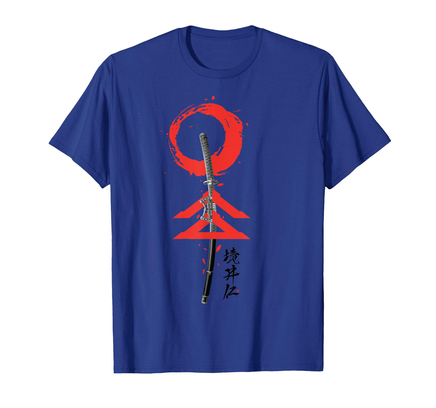 The Japanese Spirits Samurai Warrior Sword T-Shirt