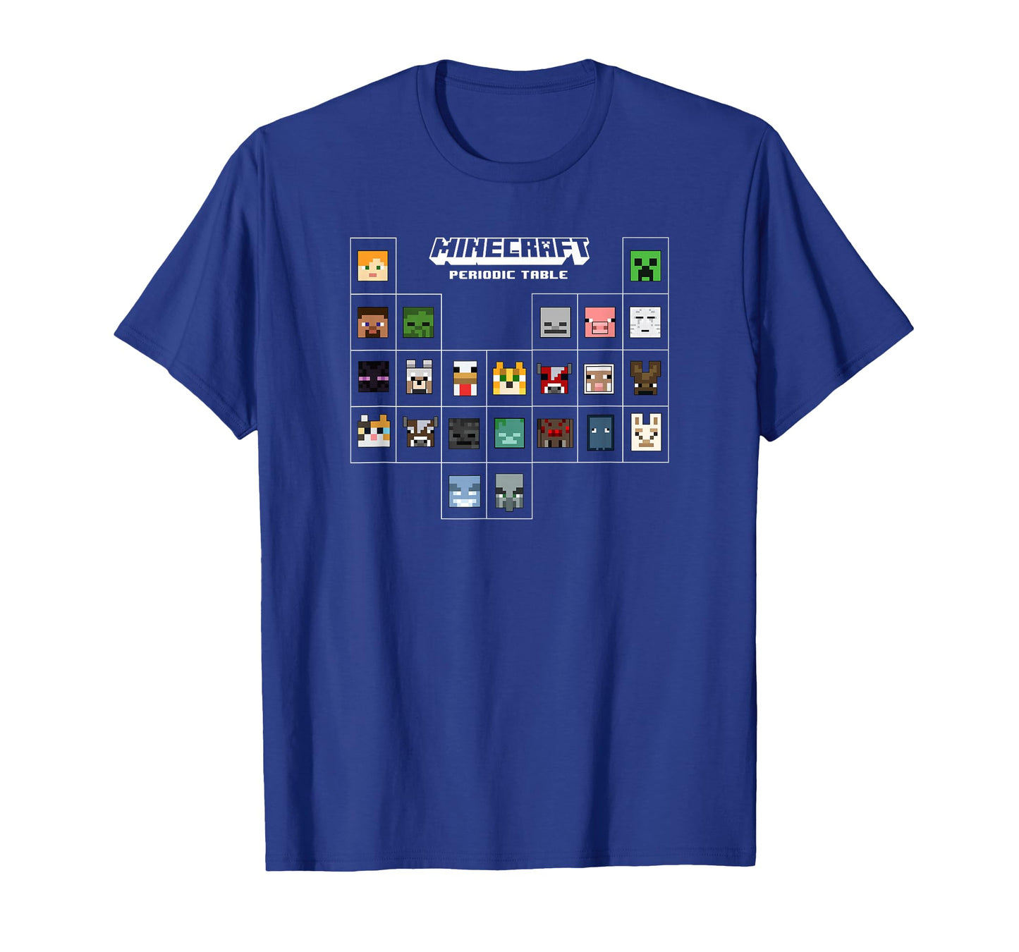 Minecraft Periodic Table Character Group T-Shirt