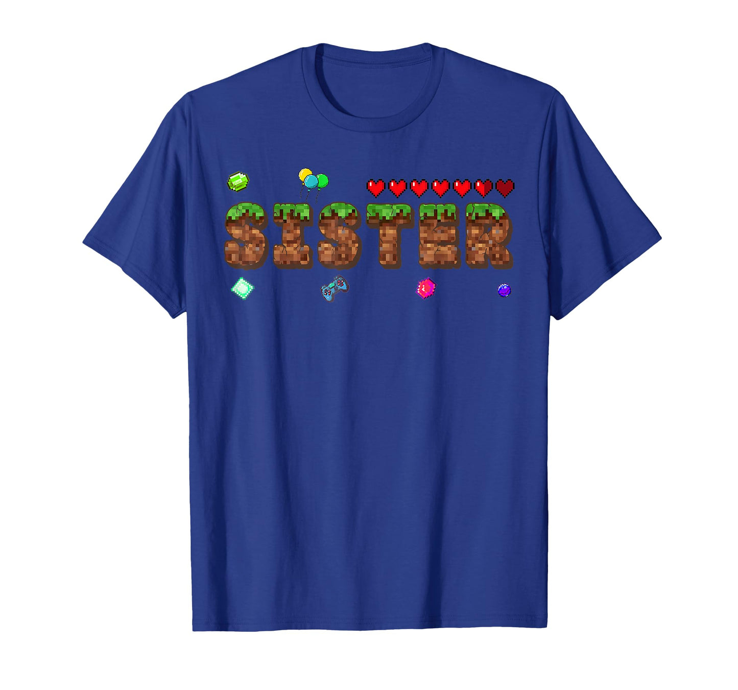 Sister Of The Birthday Boy Pixel Game Party Matching Family T-Shirt
