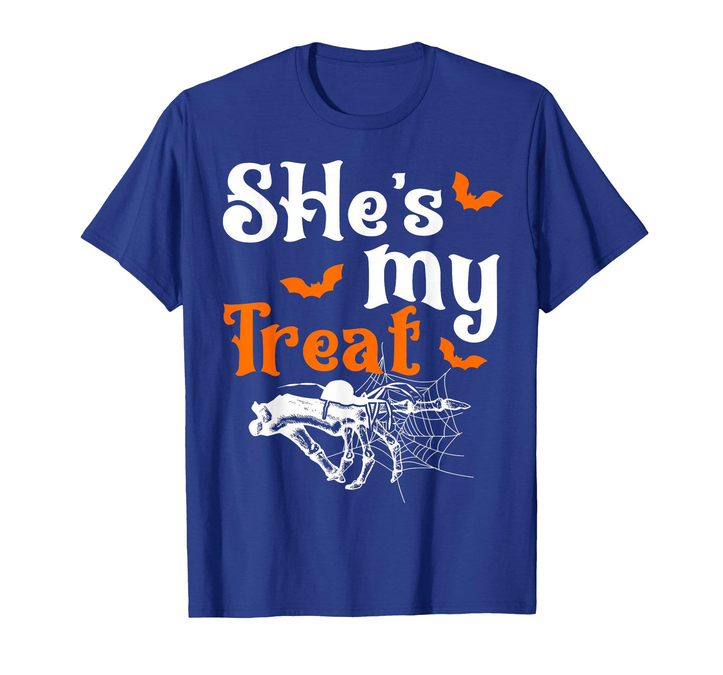 She's My Treat Skeleton Couples Matching Couple Halloween T-Shirt