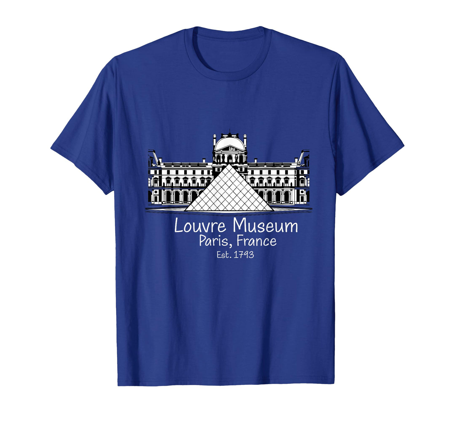 louvre Museum Paris Flag Souvenir Men Women Girls Boys T-Shirt