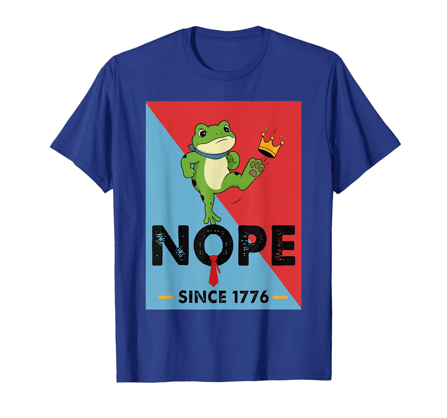 No Kings Since 1776 Funny Frog Protest T-Shirt