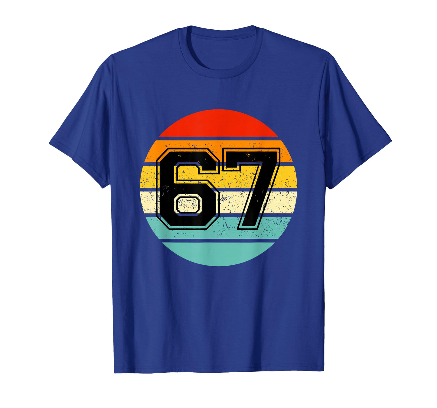 67 Meme Six Seven 6 7 Meme Funny Number Vintage T-Shirt