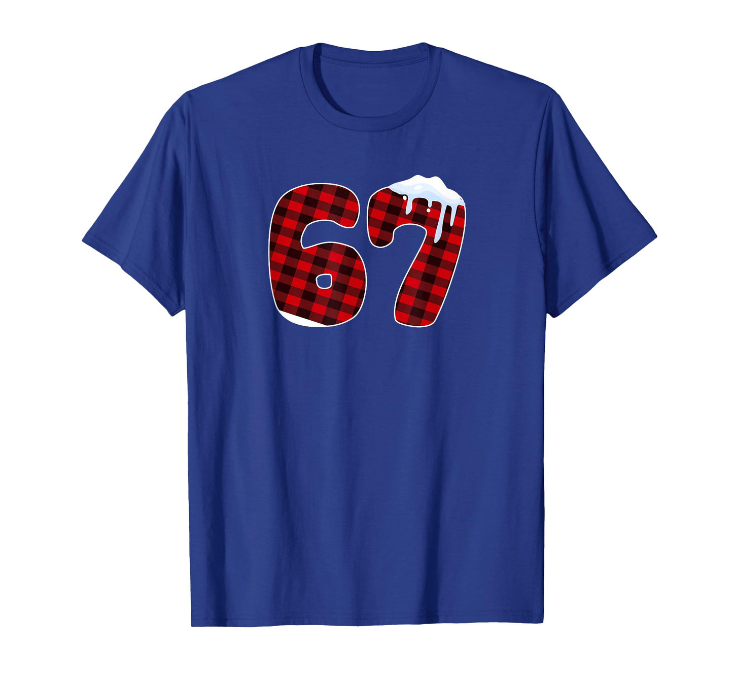67 Christmas Meme 6 7 Numbers Six Seven Funny Xmas Pajamas T-Shirt