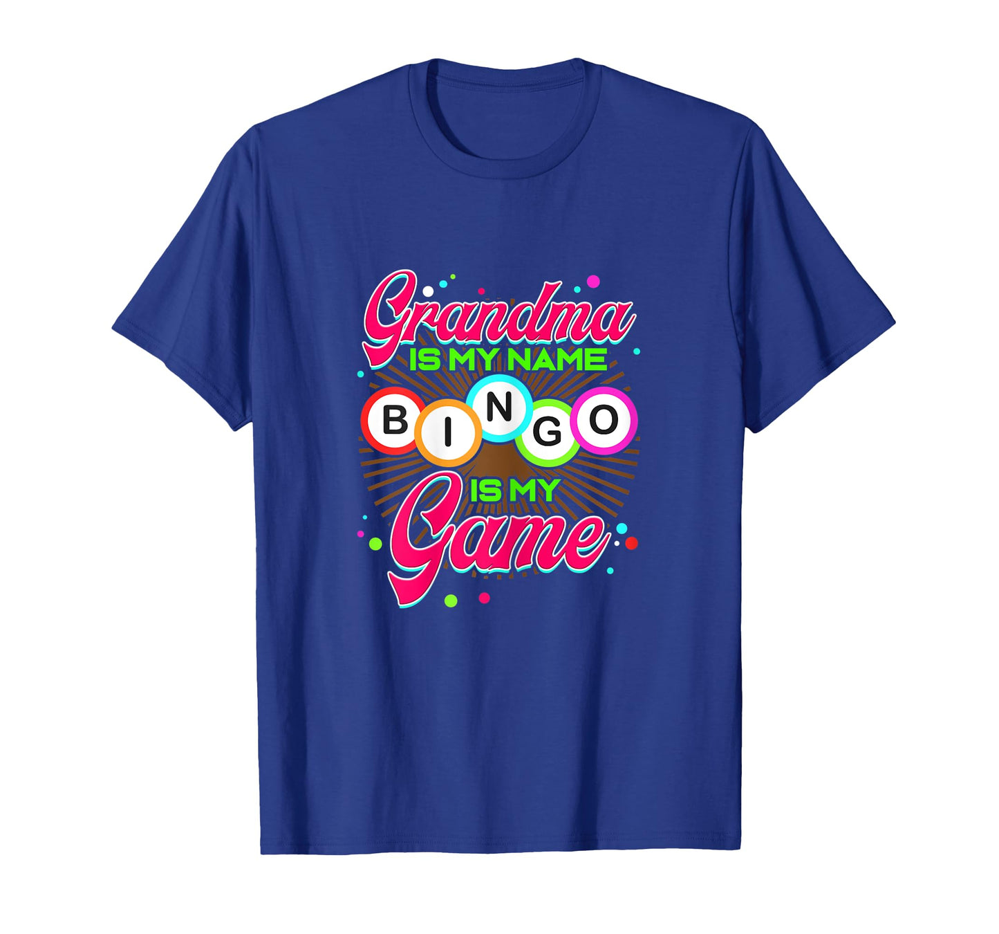 Womens Grandma is my Name Bingo is my Game - Lucky Gambling Player T-Shirt
