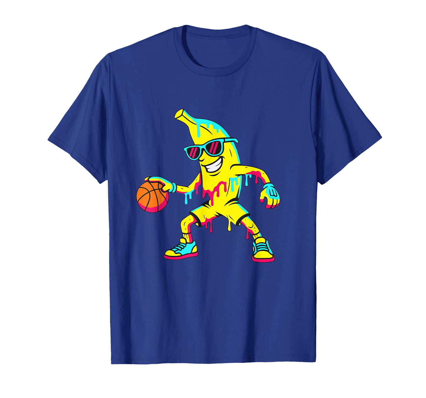 Banana Funny Basketball Drip Kids Youth Boys Girls T-Shirt