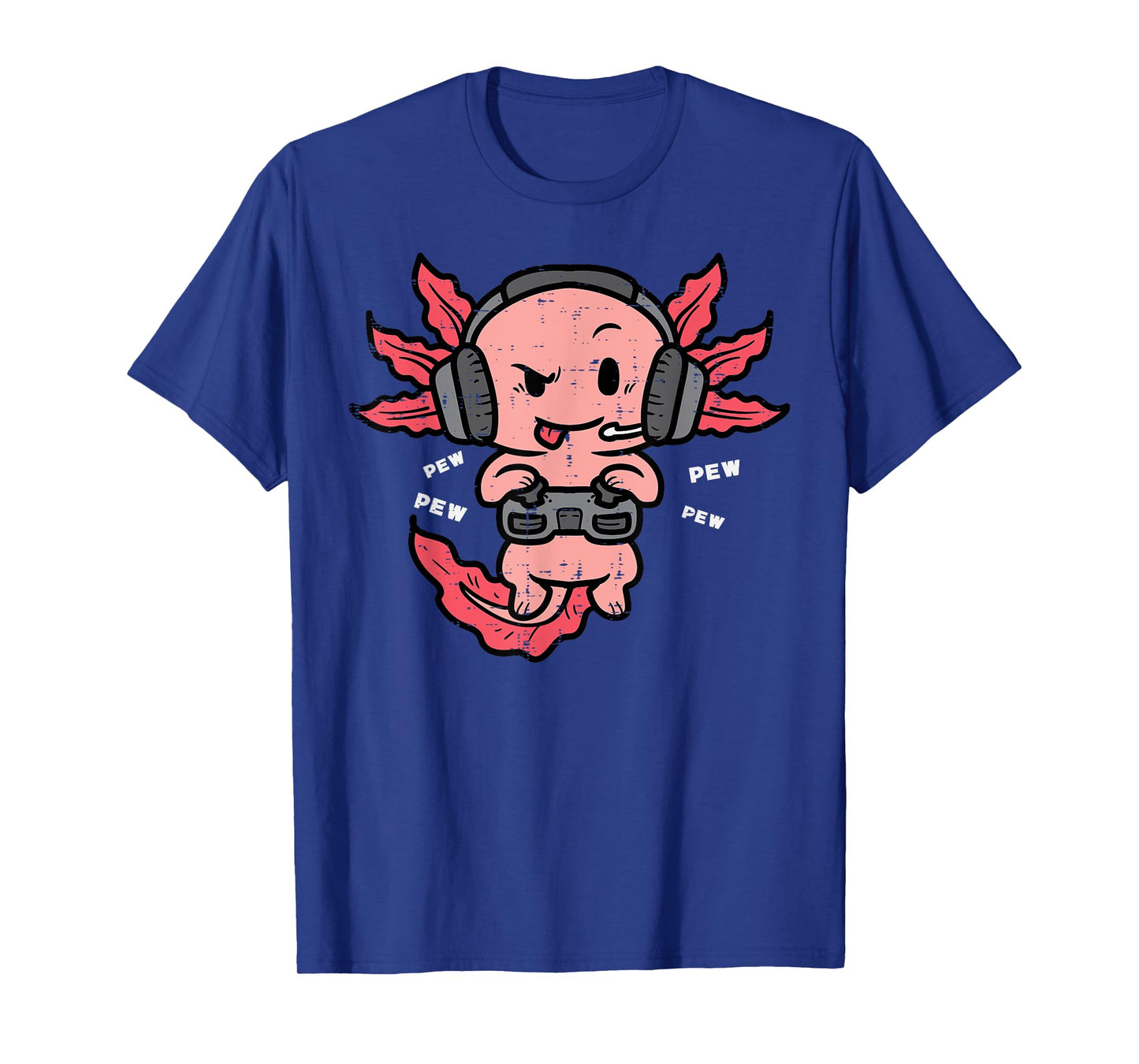 Gamer Axolotl Funny Video Gaming Men Boys Kids Youth Teens T-Shirt