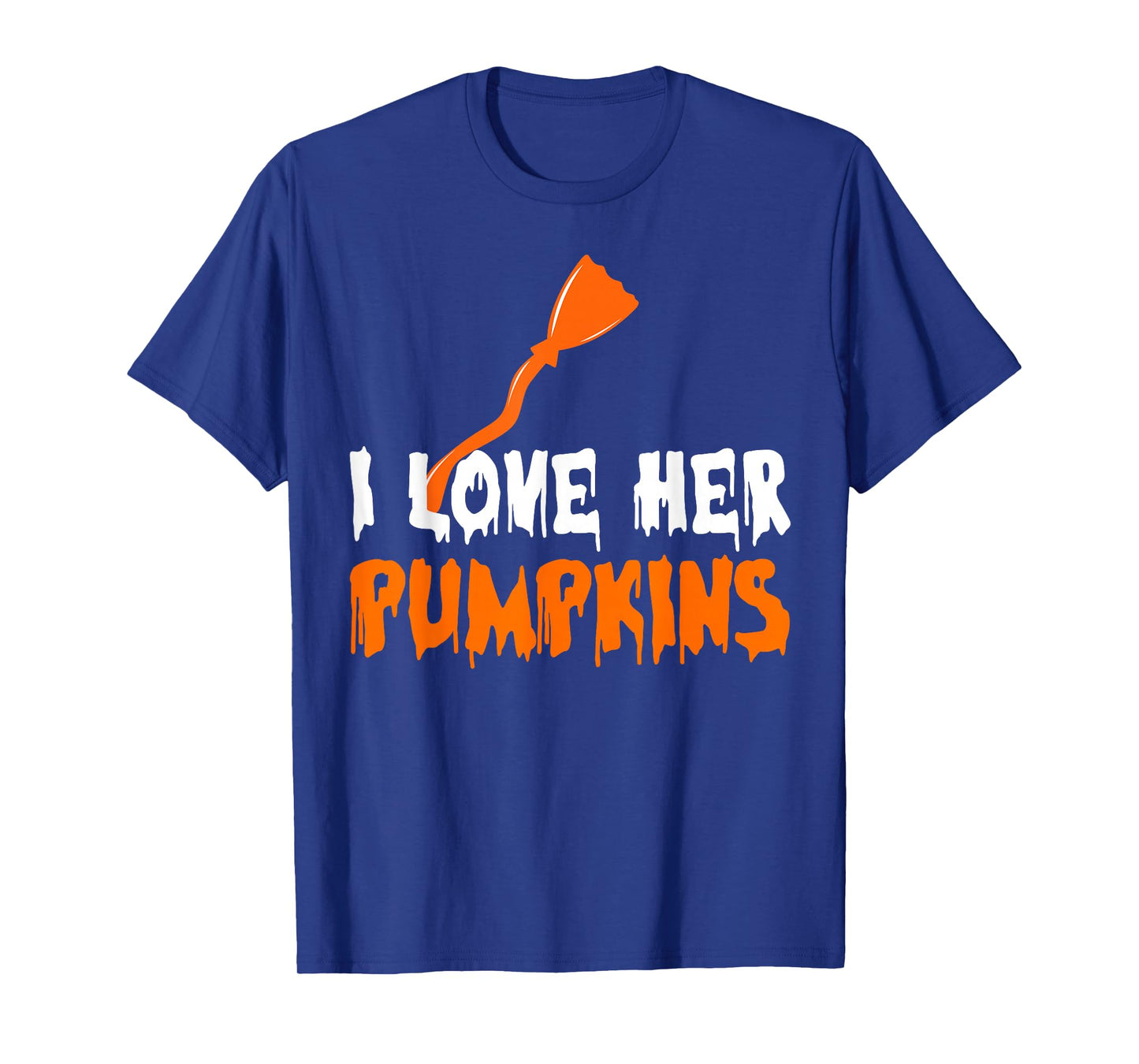 I Like His Broomstick I Like Her Pumpkins Halloween Couples T-Shirt