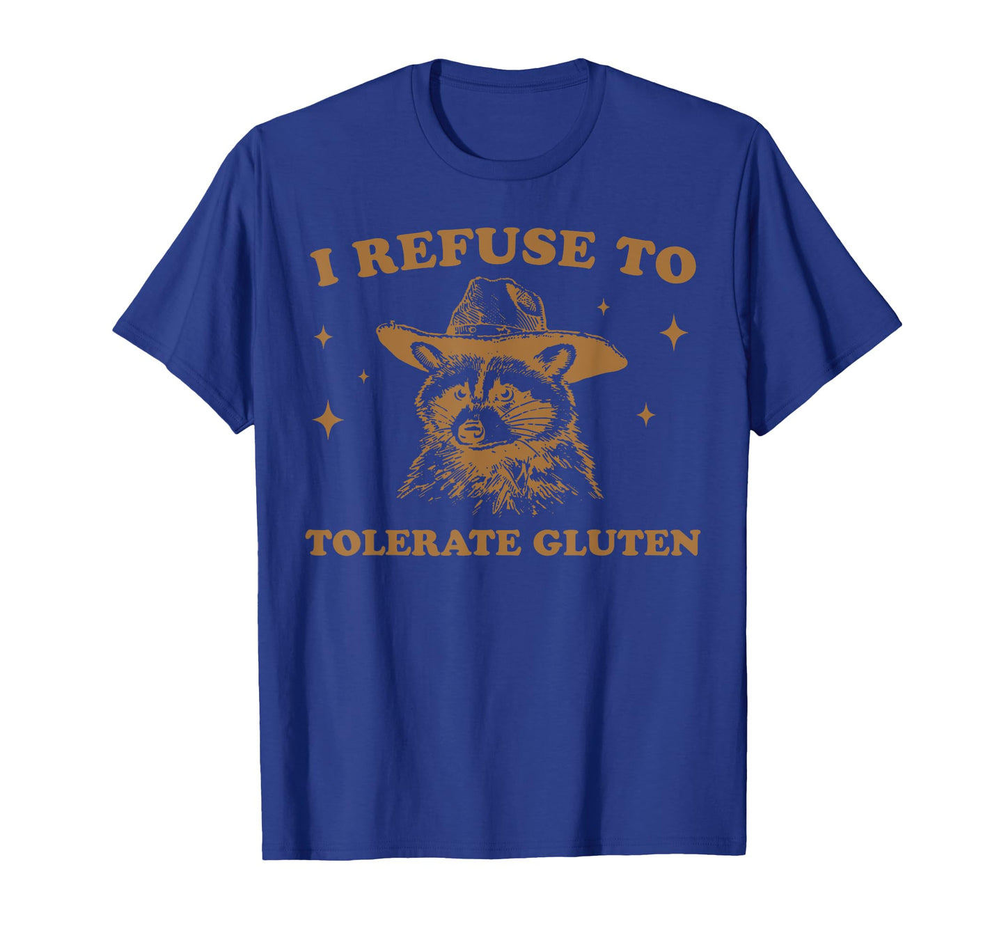 Retro I Refuse To Tolerate Gluten Raccoon Gluten Intolerance T-Shirt