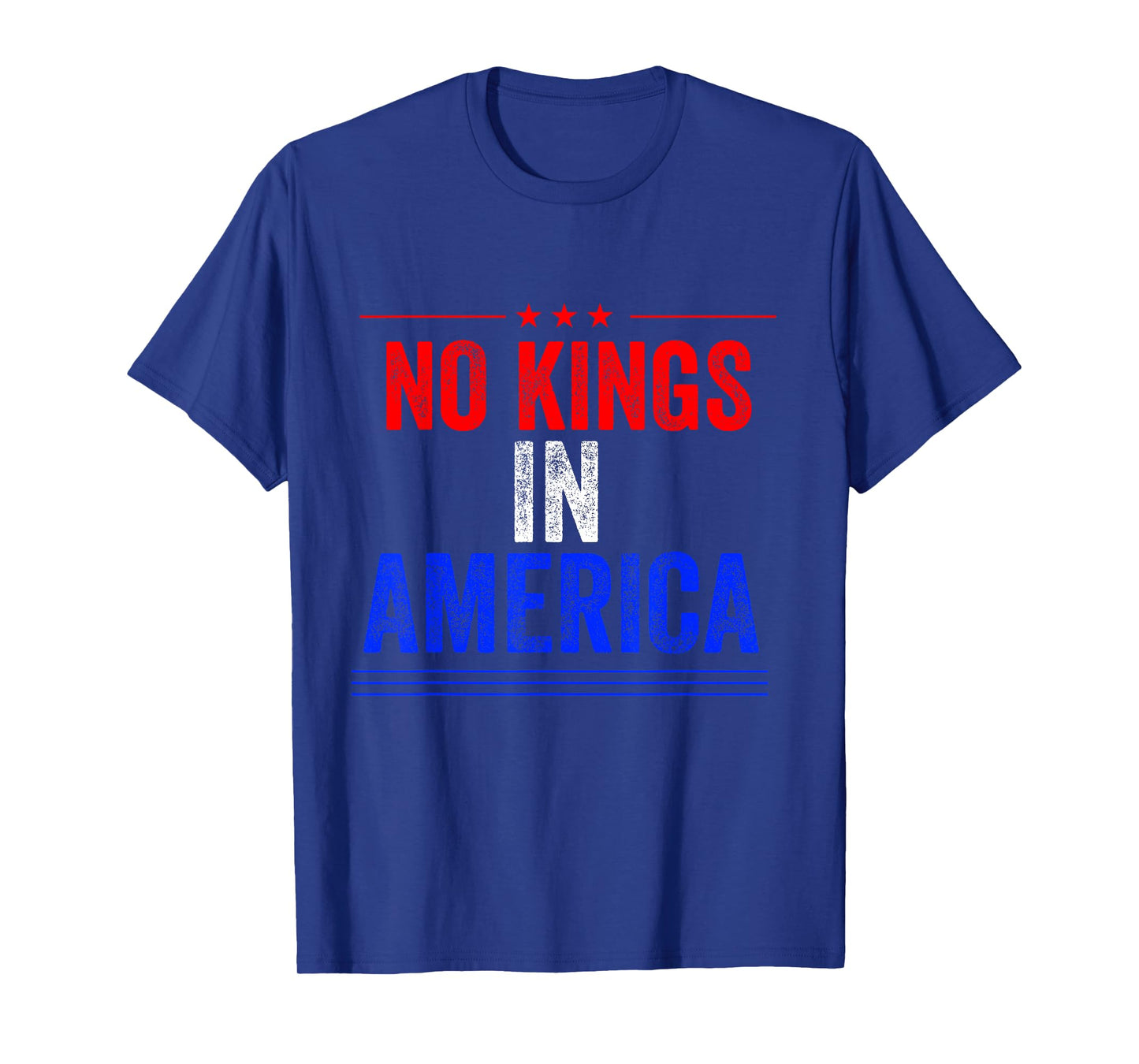 No Kings in America flag Protest Save Democracy T-Shirt