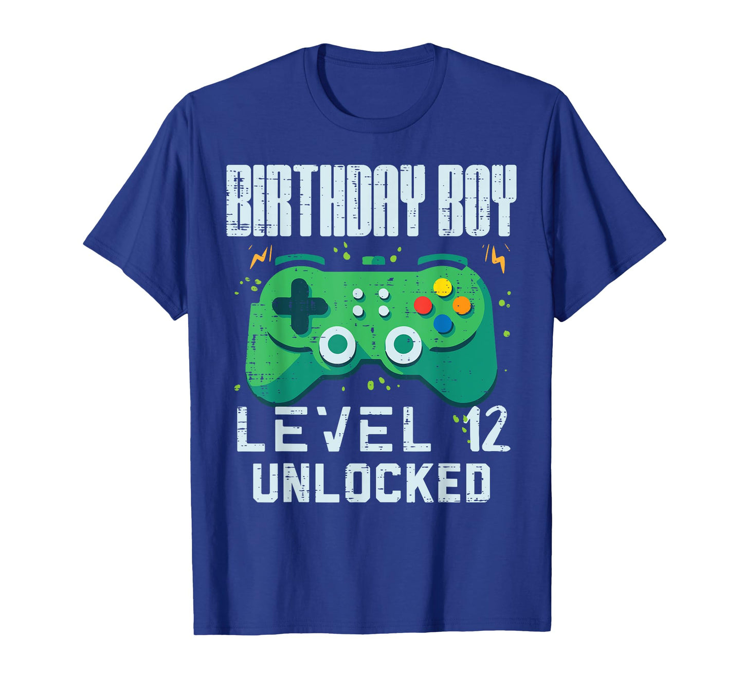 Birthday Boy Level 12 Unlocked Gamer Controller 12th Bday T-Shirt