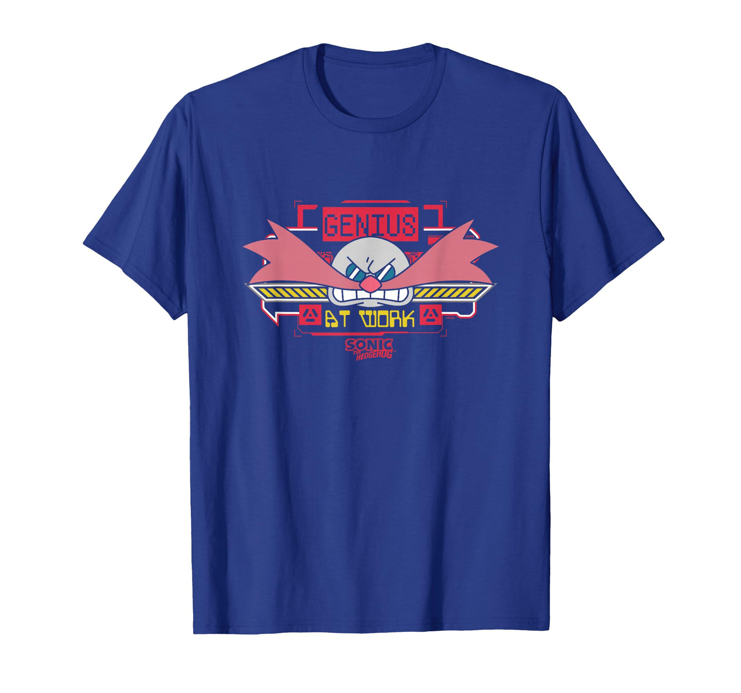 Sonic The Hedgehog Genius At Work Dr. Eggman Face Logo T-Shirt