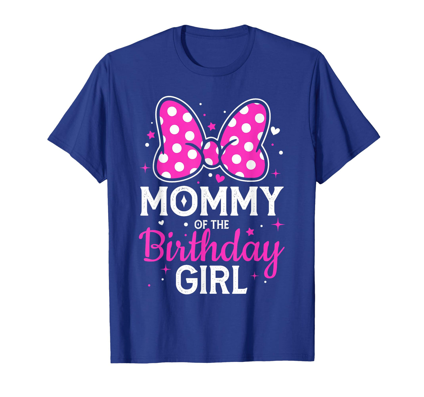 Daddy of The Birthday Girl Cute Pink Bow Family Matching T-Shirt