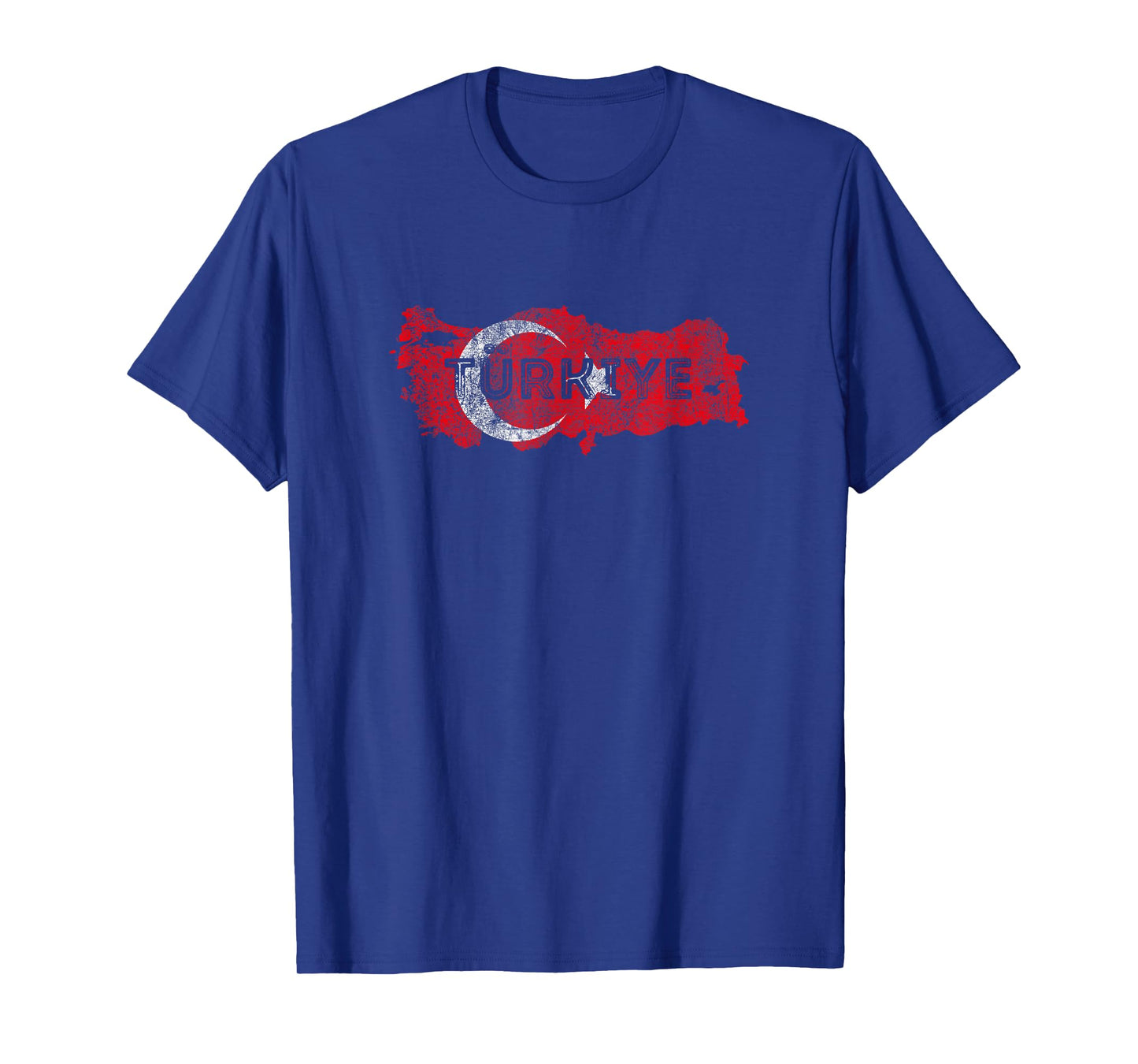 Turkish Map and Flag Souvenir - Distressed Turkiye T-Shirt