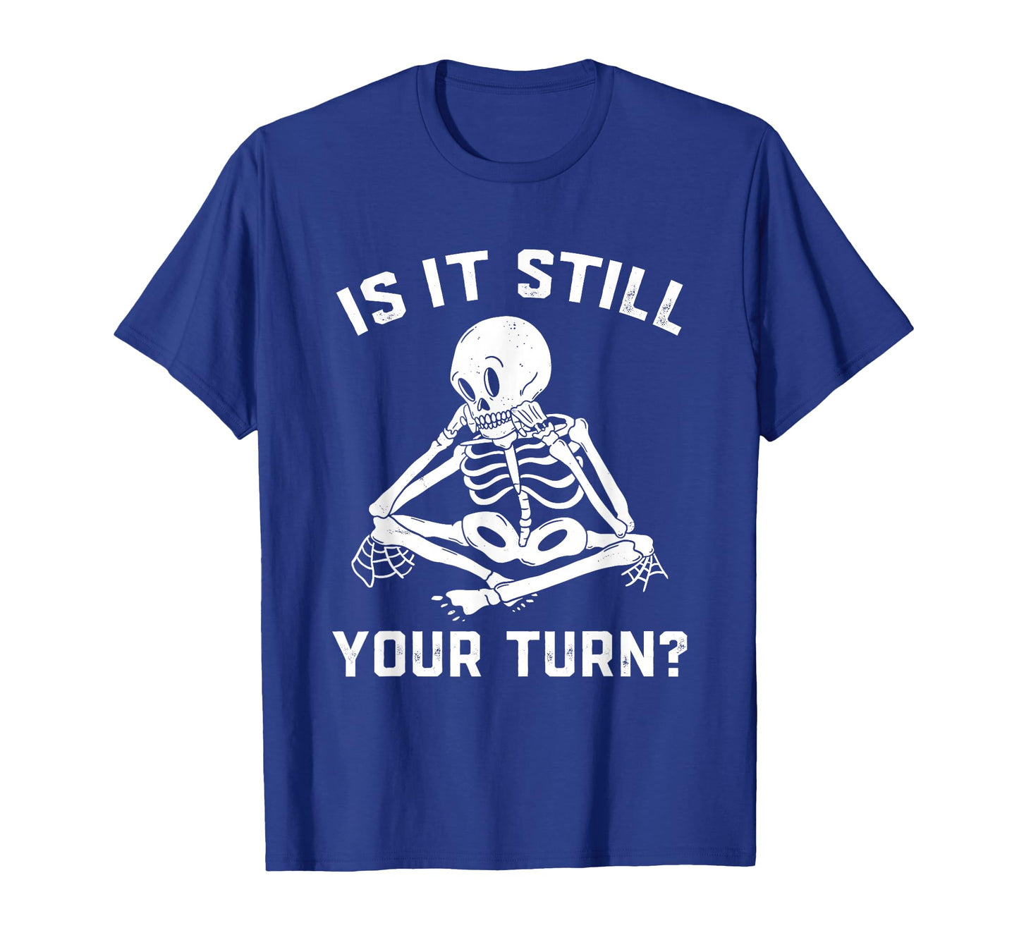 Board Game Player Waiting Skeleton Halloween Gamer Men Women T-Shirt
