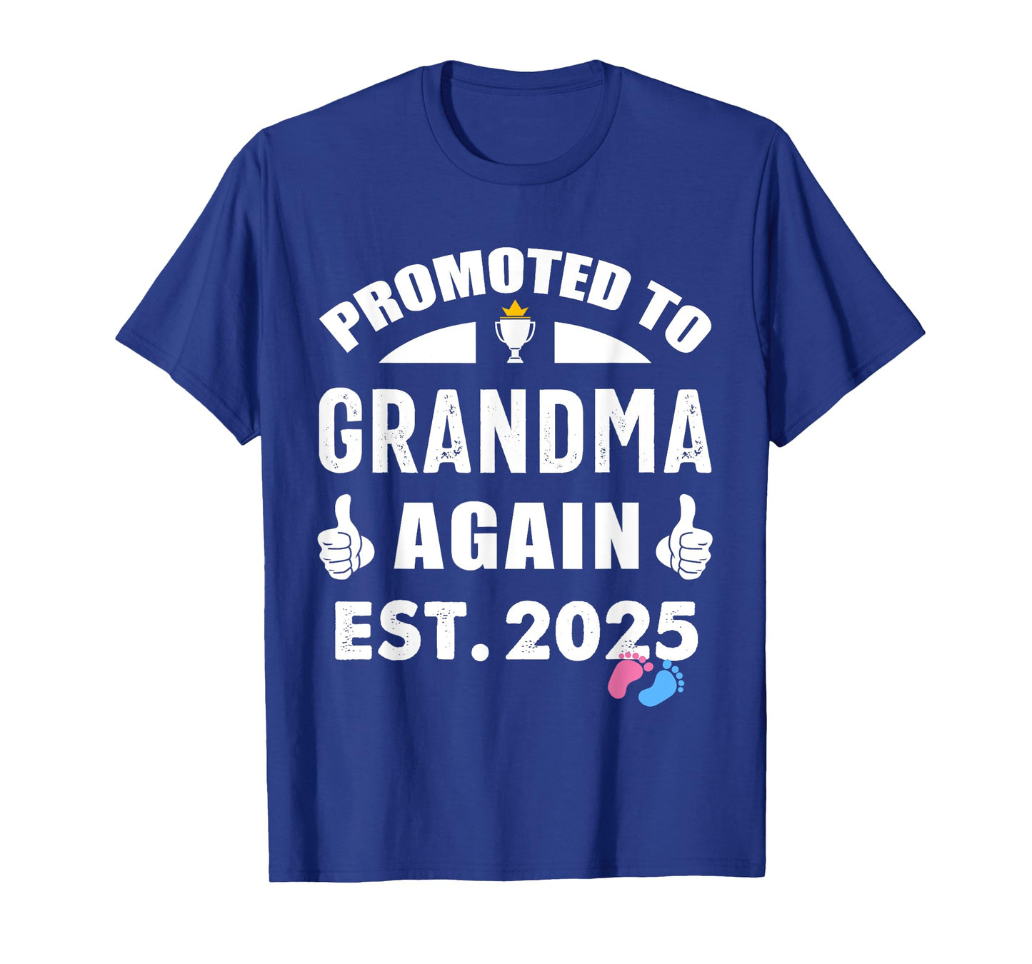Promoted to Grandma Again 2025 Pregnancy Reveal Pink Or Blue T-Shirt