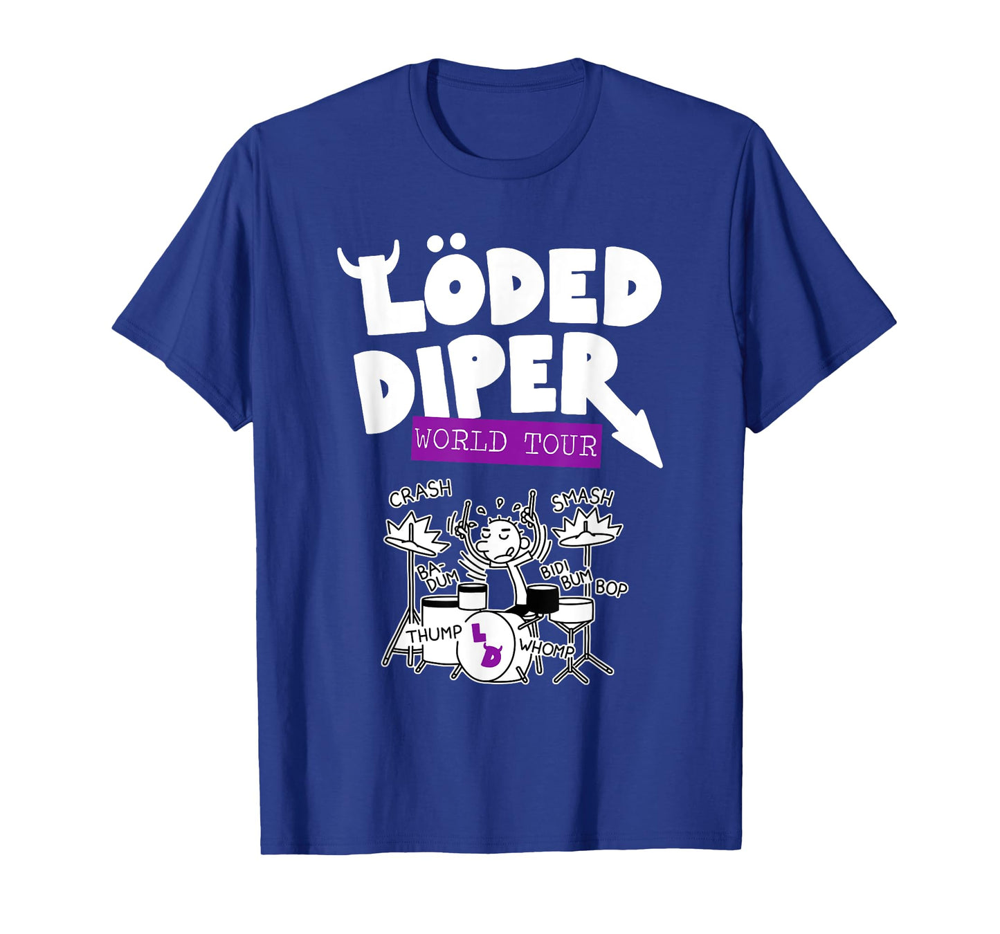 Diary of a Wimpy Kid Front and Back Loded Diper Band Funny T-Shirt