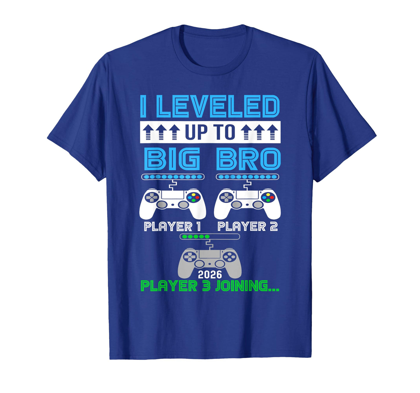 leveled Up To Big Brother Again Big Brother Est 2026 Kids T-Shirt