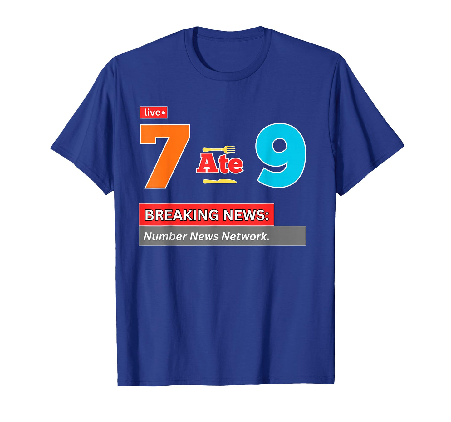 Breaking News 7 Ate 9 Math Joke Funny 67 Meme Halloween T-Shirt