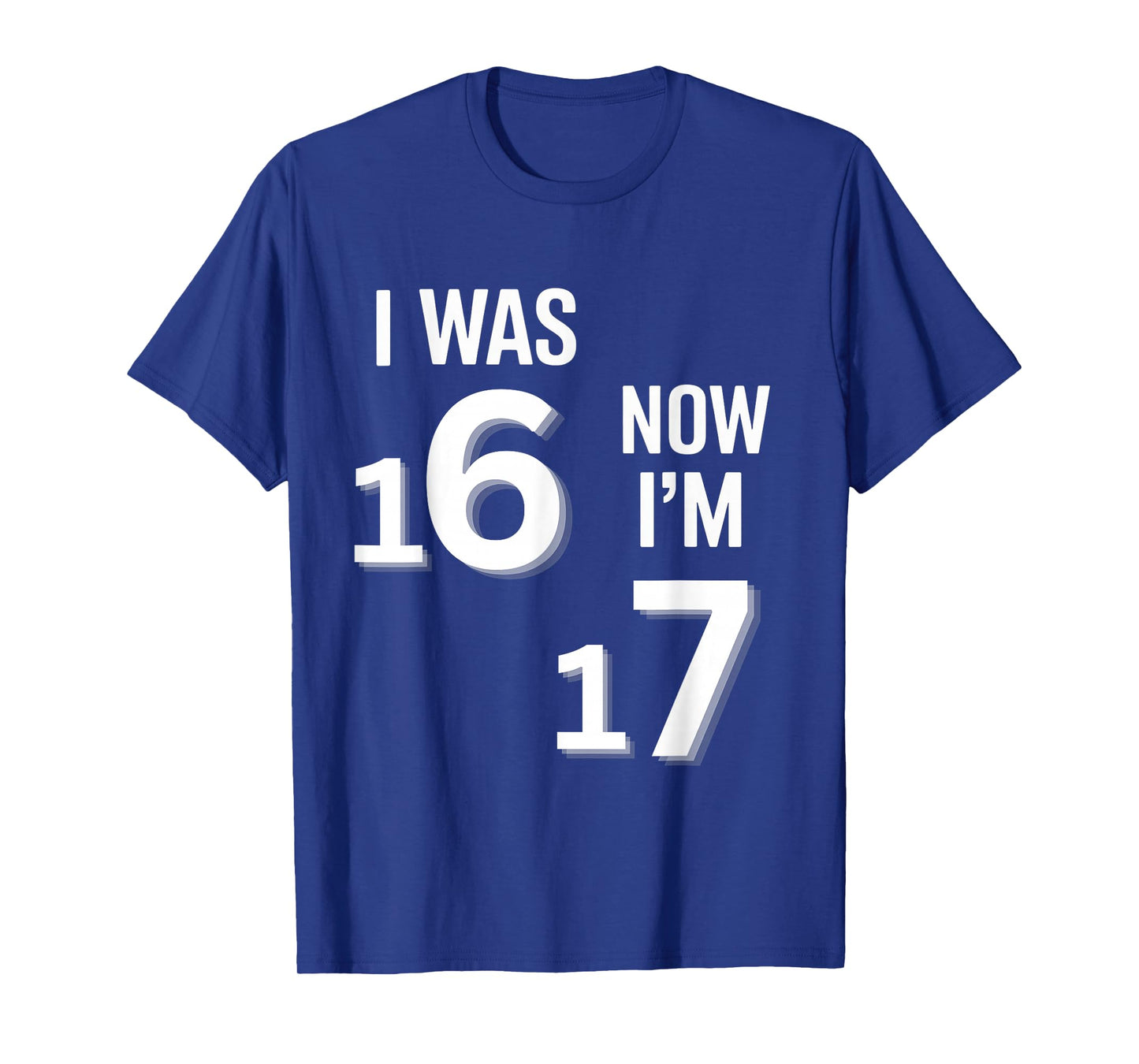 17 Years Old Birthday Shirt -I was 16 Now I'm 17 Funny 67 T-Shirt