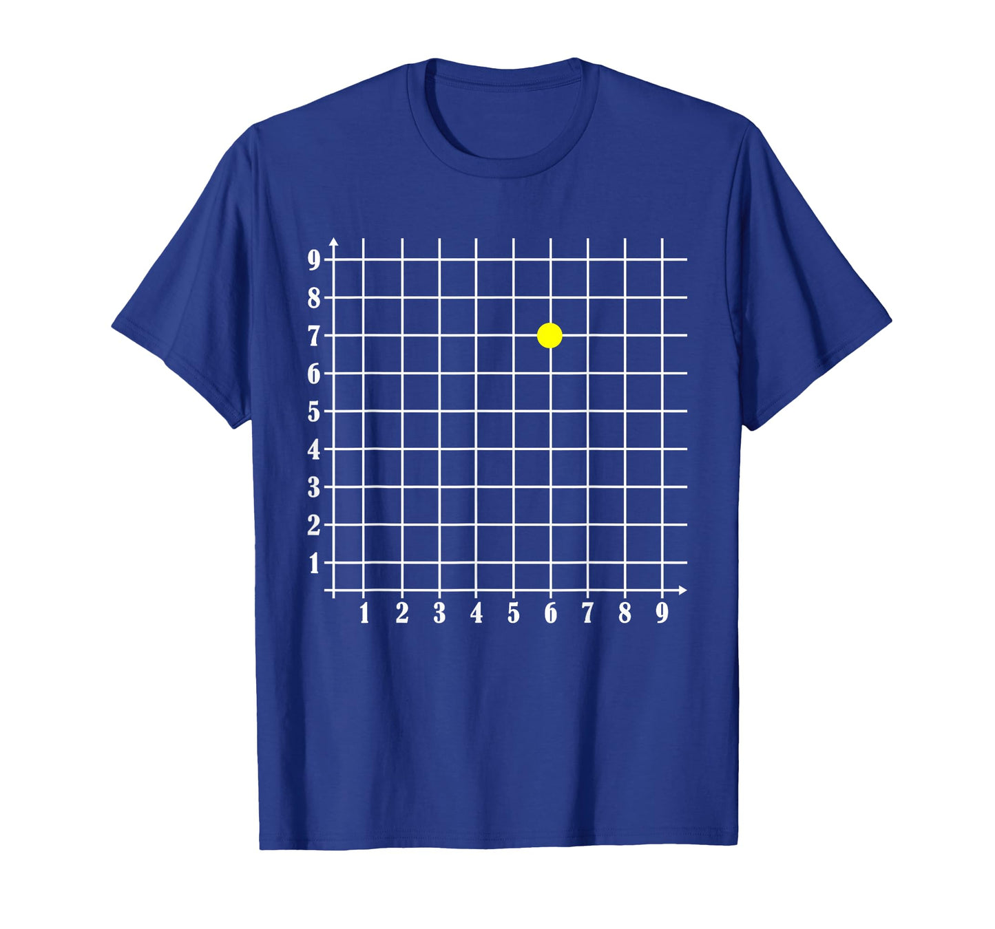 Coordinate (6,7) Funny Math Teacher 67 Math Lover Science T-Shirt