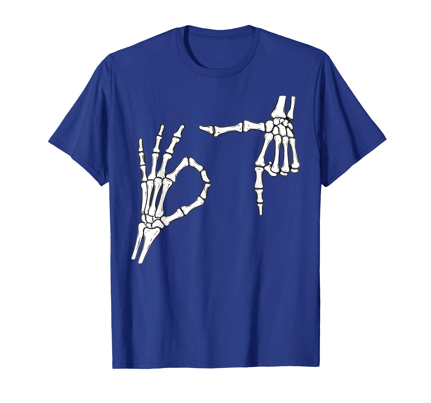 Funny Six Seven 6 7 Meme 67 Skeleton Hand Halloween Costume T-Shirt