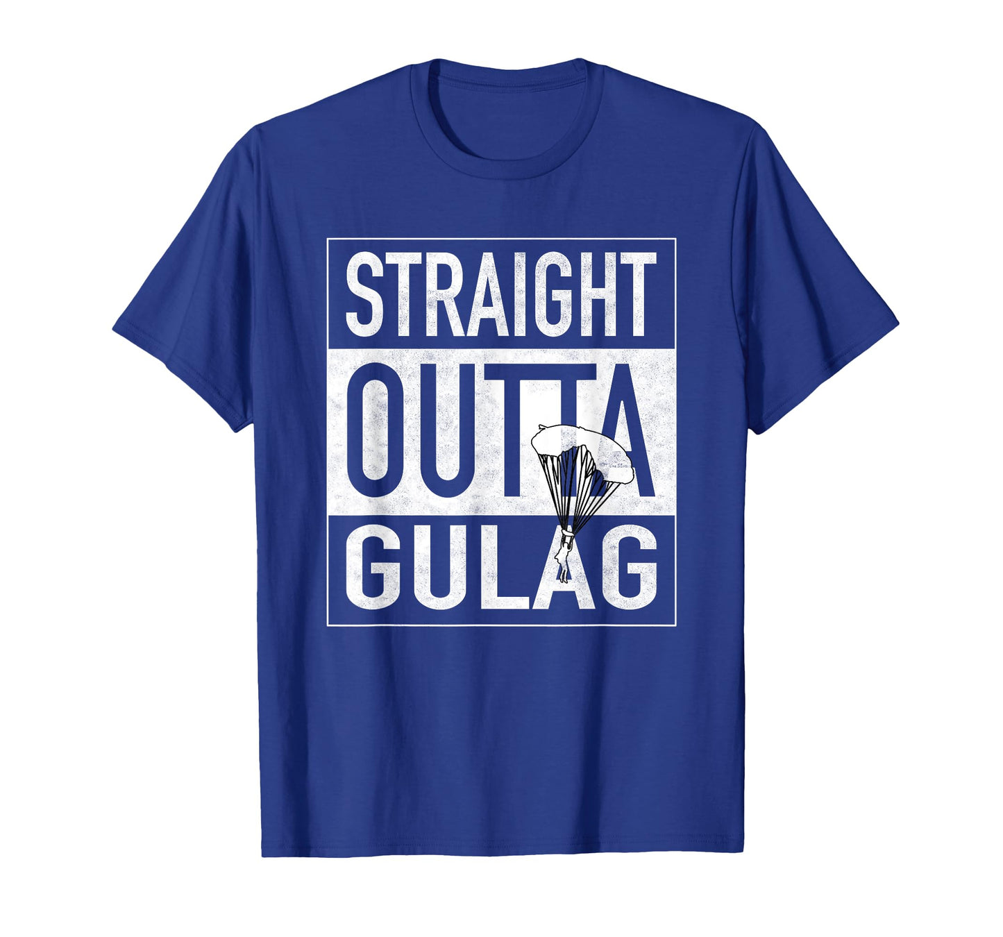 Straight Outta Gulag with Parachute for Gamers T-Shirt