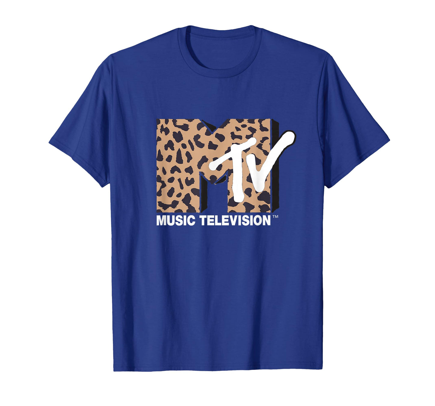 MTV Vintage Cheetah Print Music Television T-Shirt