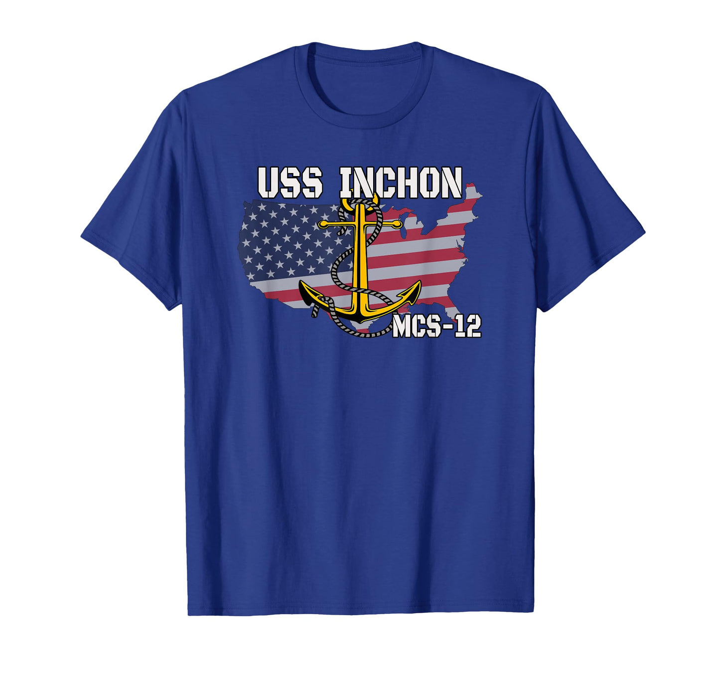 USS Inchon MCS-12 Mine Countermeasures Ship Veterans Father T-Shirt