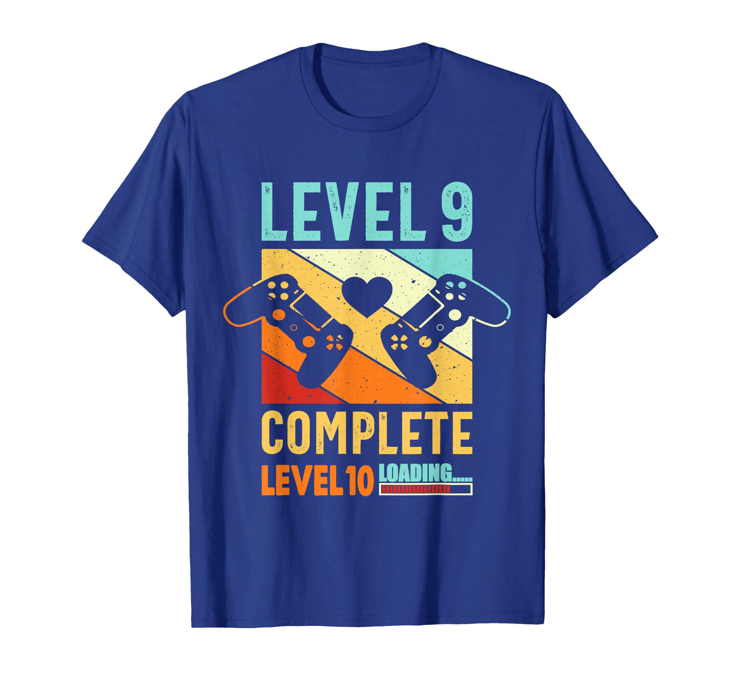 Level 9 Complete Video Gamer 9 Years Wedding Anniversary T-Shirt