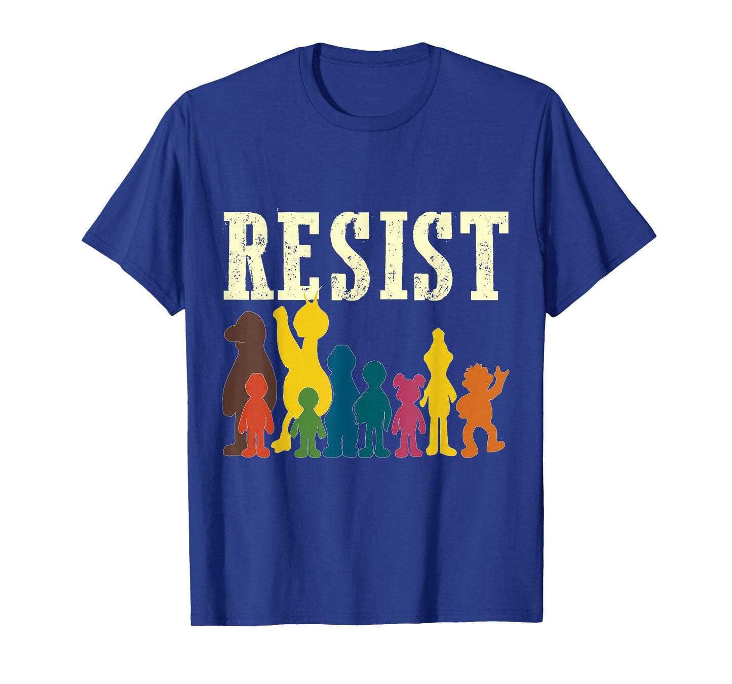 Save Resist Political Protest Rainbow Character Colours T-Shirt