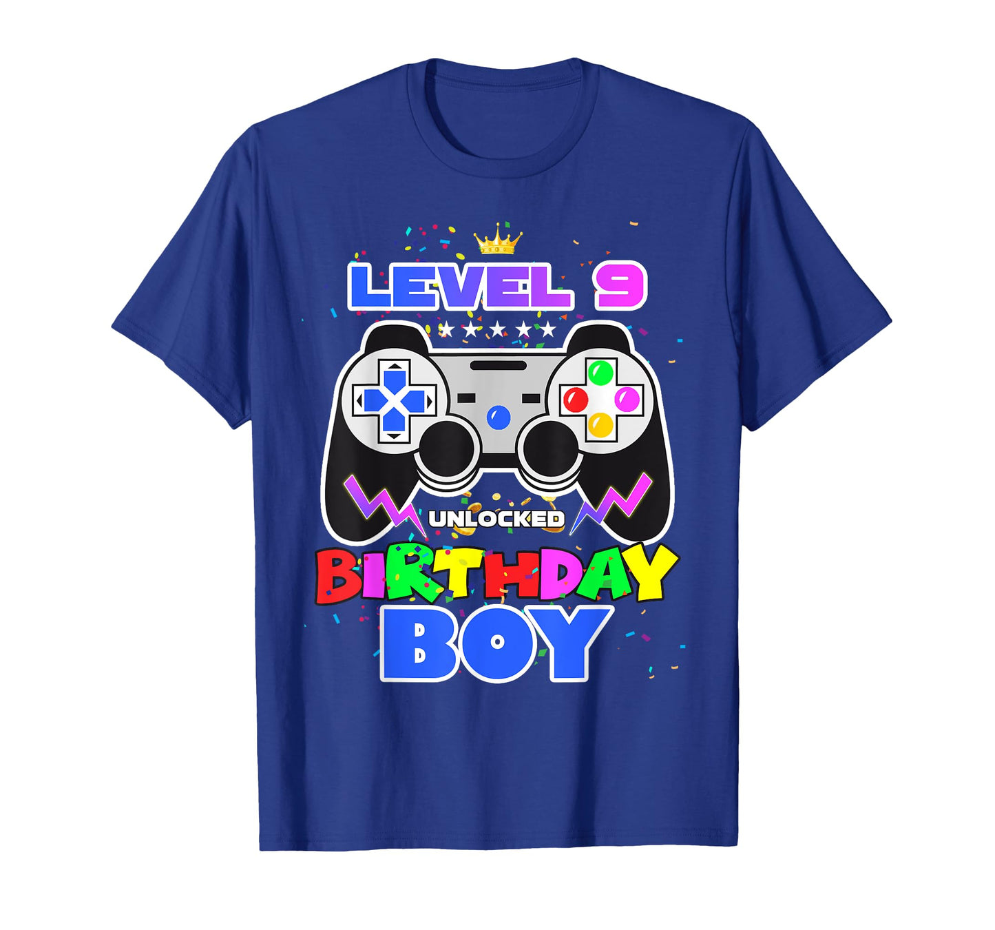 Level 9 Unlocked 9th Birthday Gamer Birthday Boy Video Game T-Shirt
