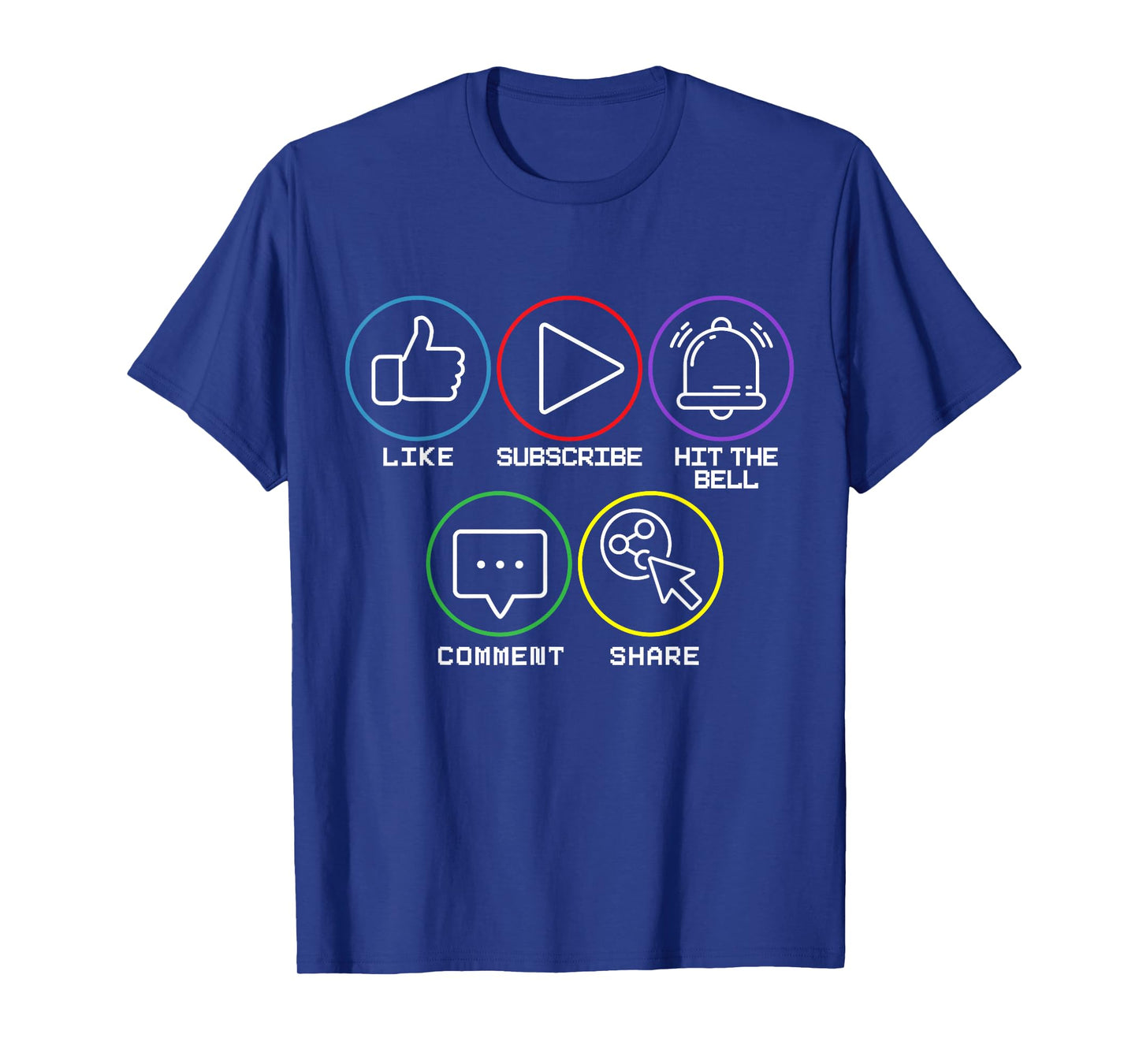 Like Subscribe Hit The Bell Comment Share Livestreaming T-Shirt