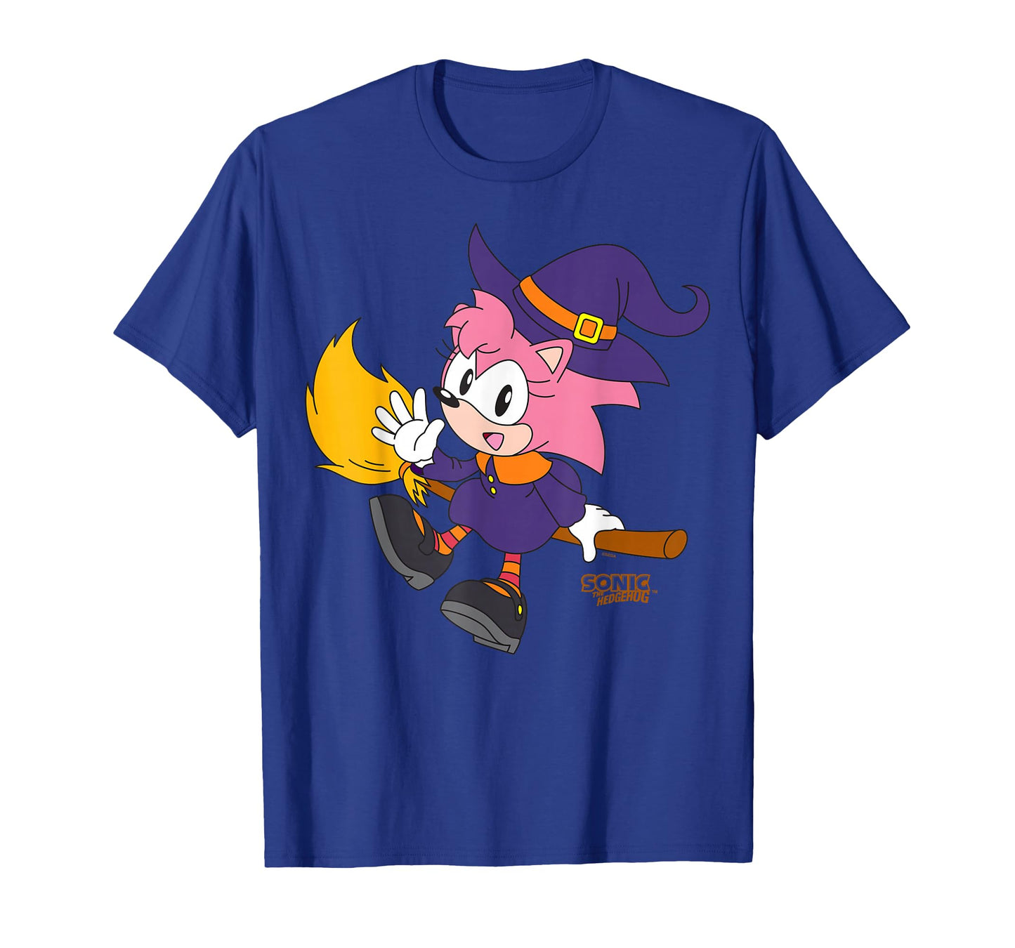 Sonic The Hedgehog Halloween Amy Witch Disguise T-Shirt