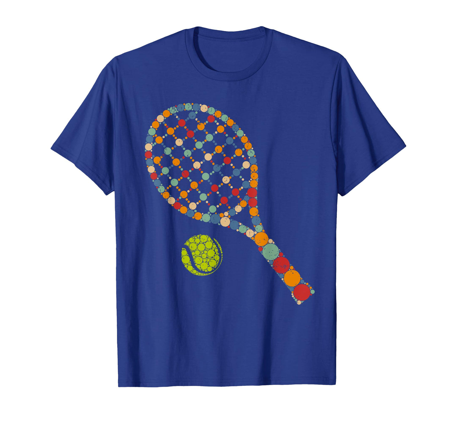 Retro Tennis Player & Ball With Polka Dots Happy Dot Day Boy T-Shirt