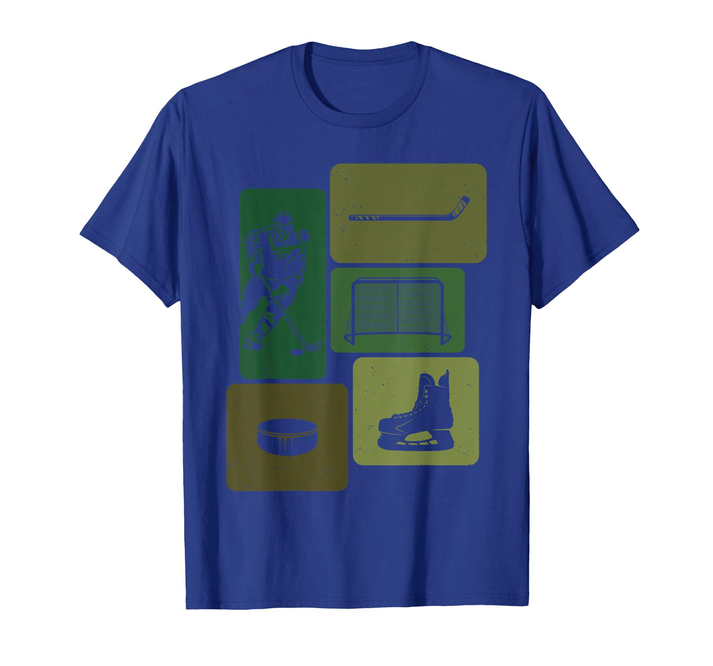 Funny Ice Hockey Puck Stick Winter Game Ice Hockey Player T-Shirt