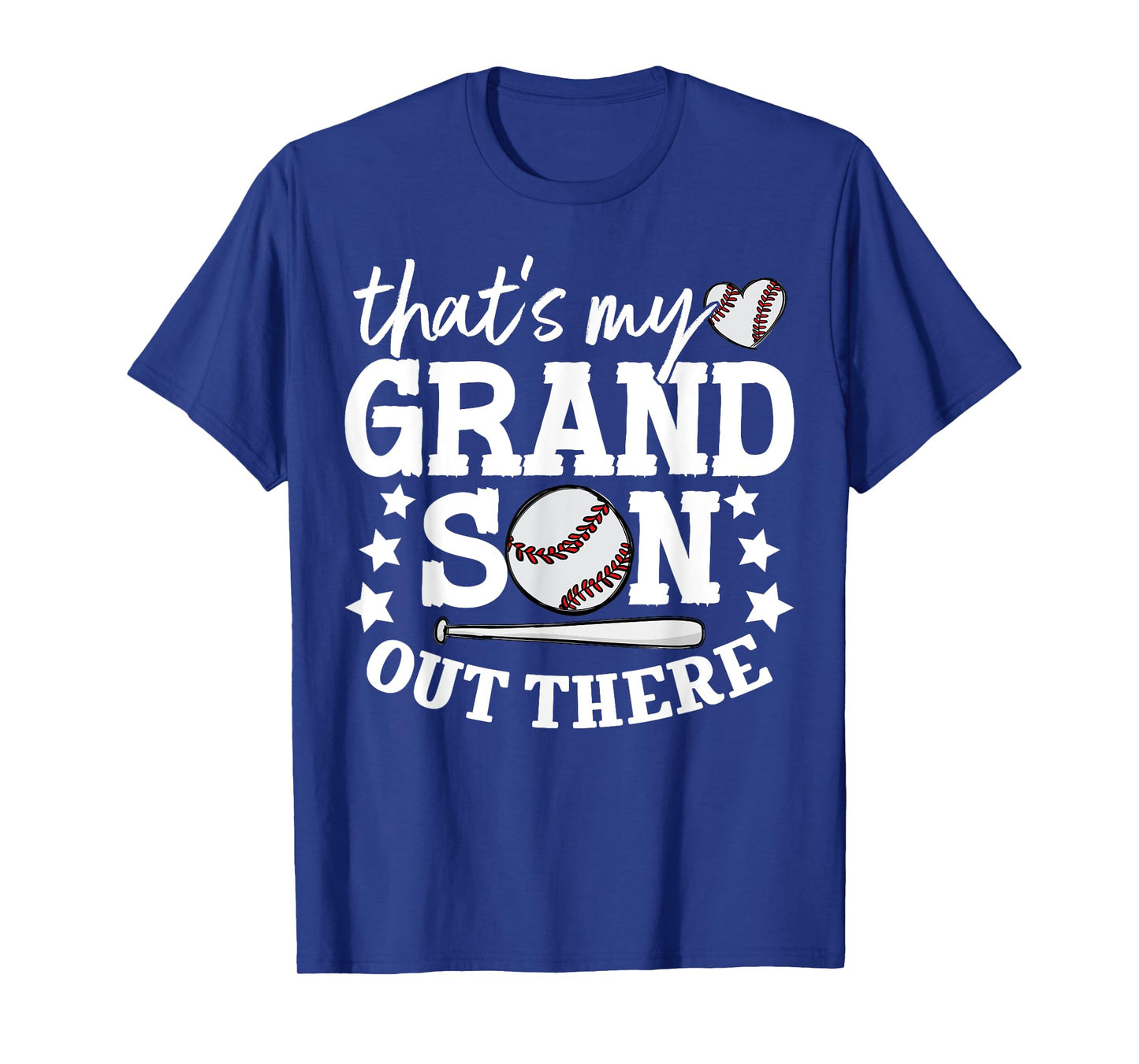 That's My Grandson Out There Women Baseball Grandma T-Ball T-Shirt