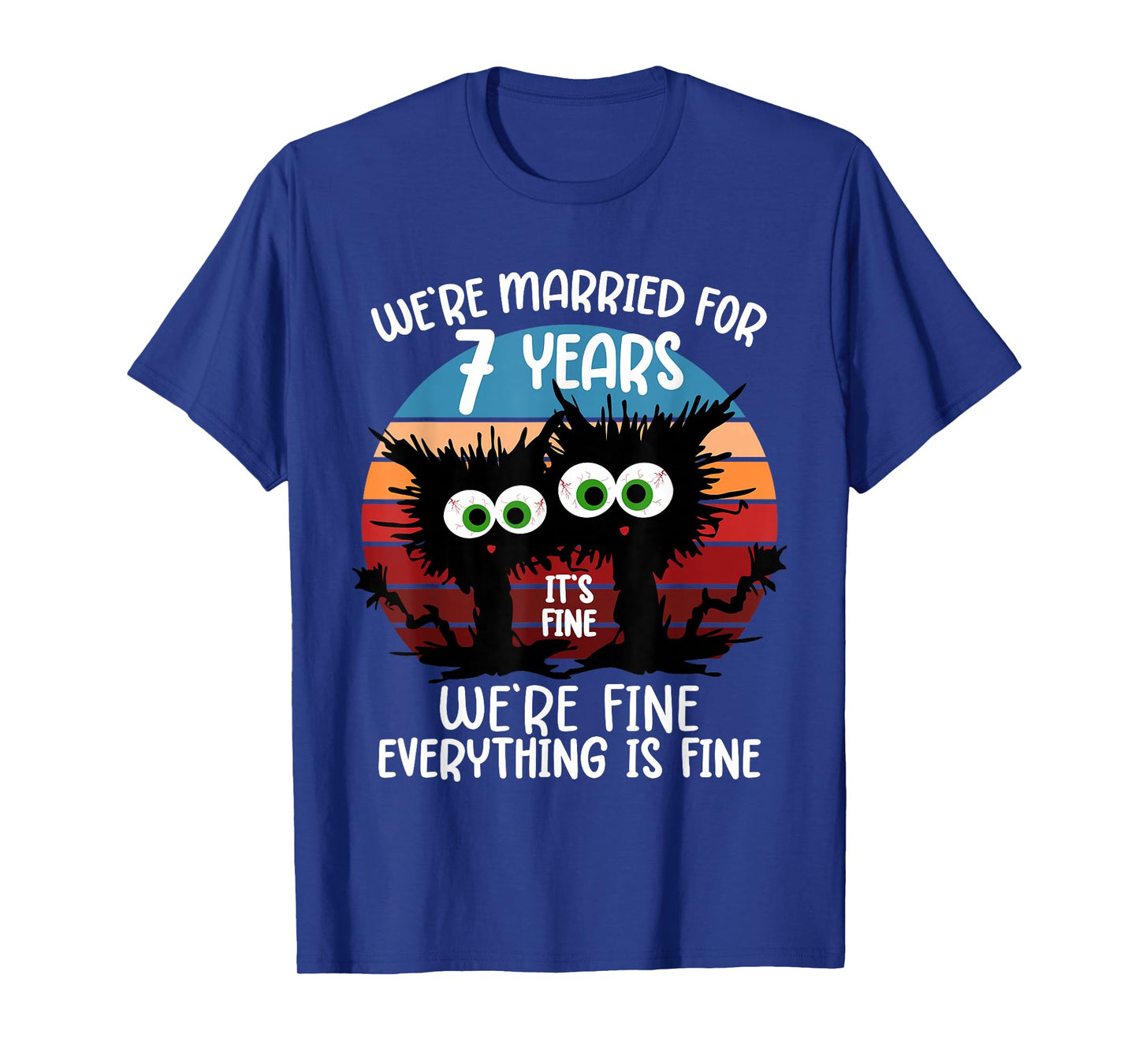 Copper Wedding We're Married for 7 Years T-Shirt