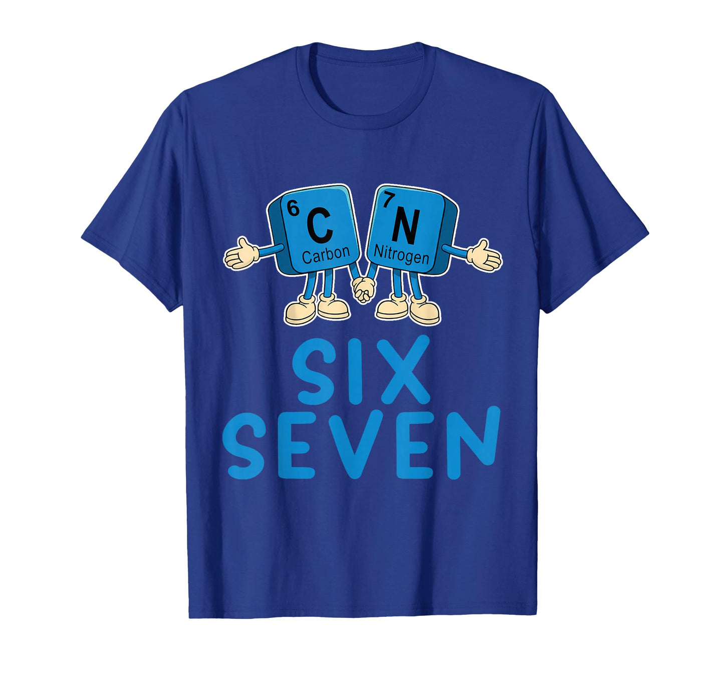 Fun 67 Meme Six Seven Funny Science Teacher Periodic Table T-Shirt