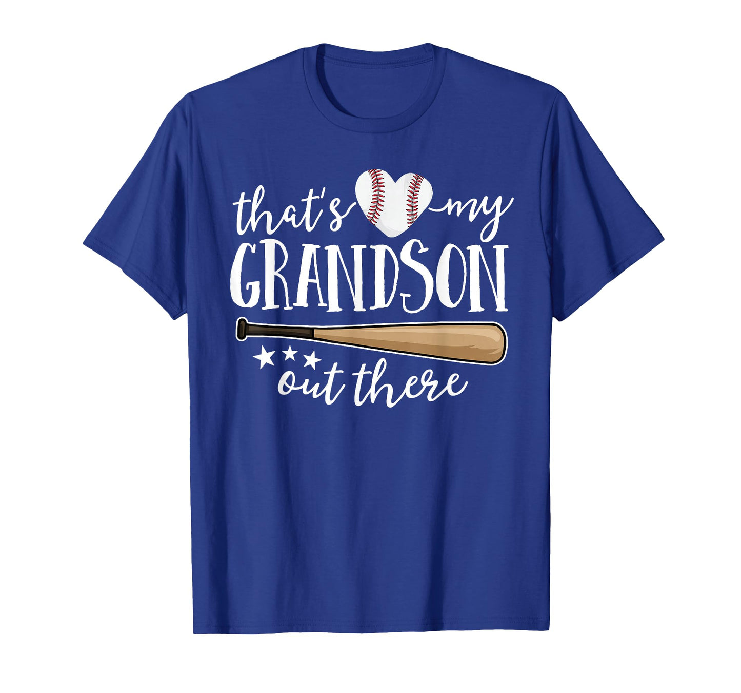 That's My Grandson Out There Gift Women Baseball Grandma T-Shirt